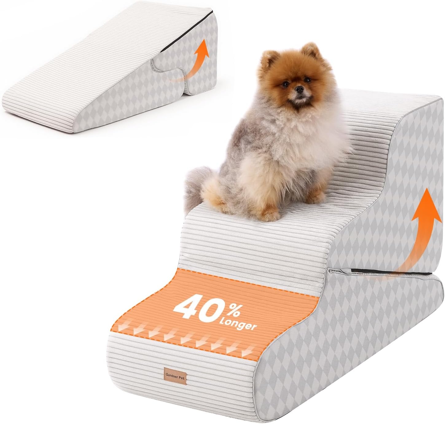 Gardner Pet Honden Trappetje 16.5" 2-in-1 Transformeerbaar 3-Treden Zwart