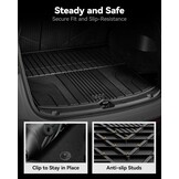 3W Set 4 Vloermatten voor Tesla Model Y Juniper 2025 2026 en kofferbakmat, Met Hondvriendelijke Functie, Thorex™-Vloermatten voor Alle Weersomstandigheden, Antislip en Waterdicht, Auto-Accessoires - Maat 1)Model Y Juniper|25|Set 4 Matten
