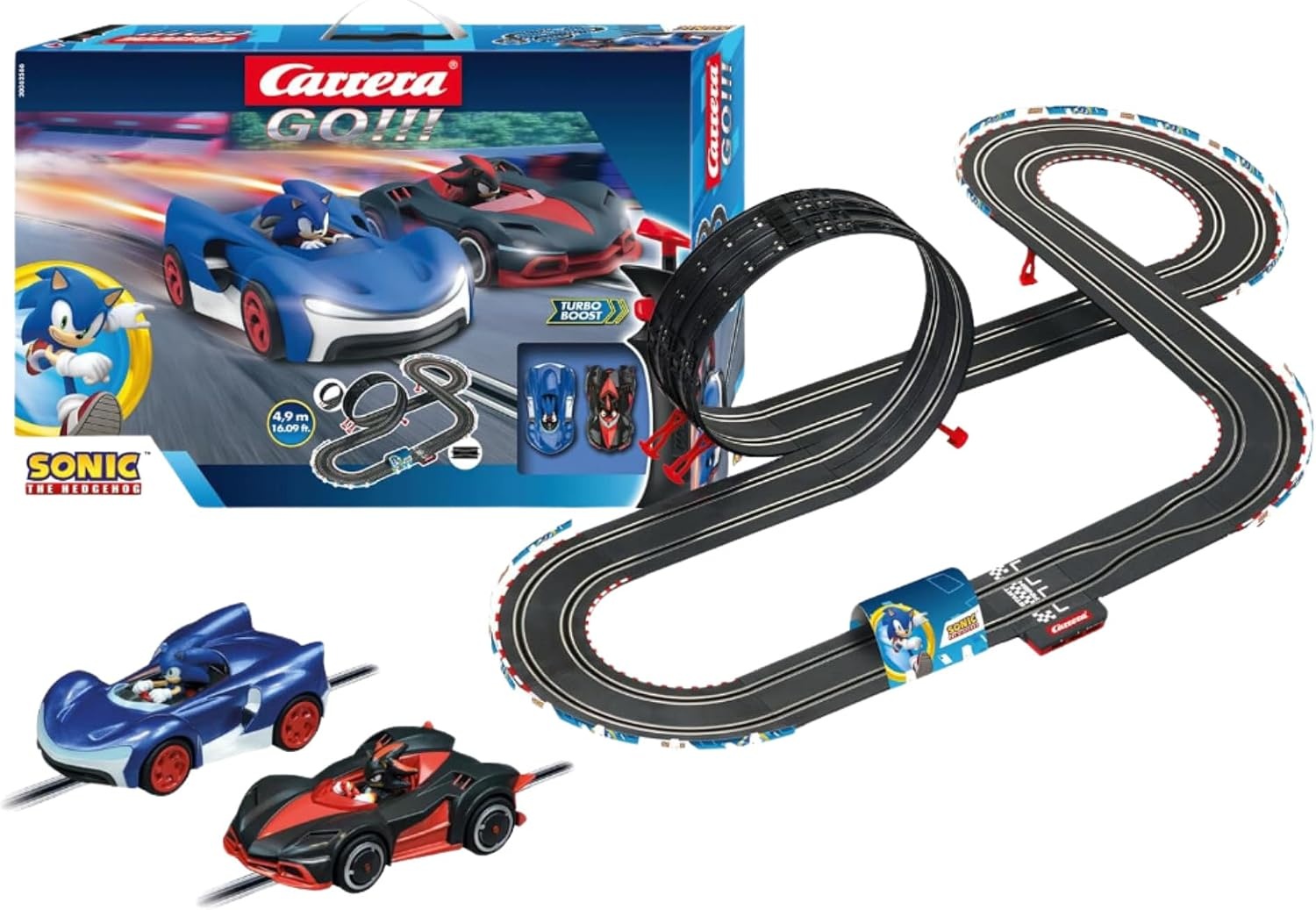 Carrera GO!!! Sonic the Hedgehog Racebaan 4,9 meter