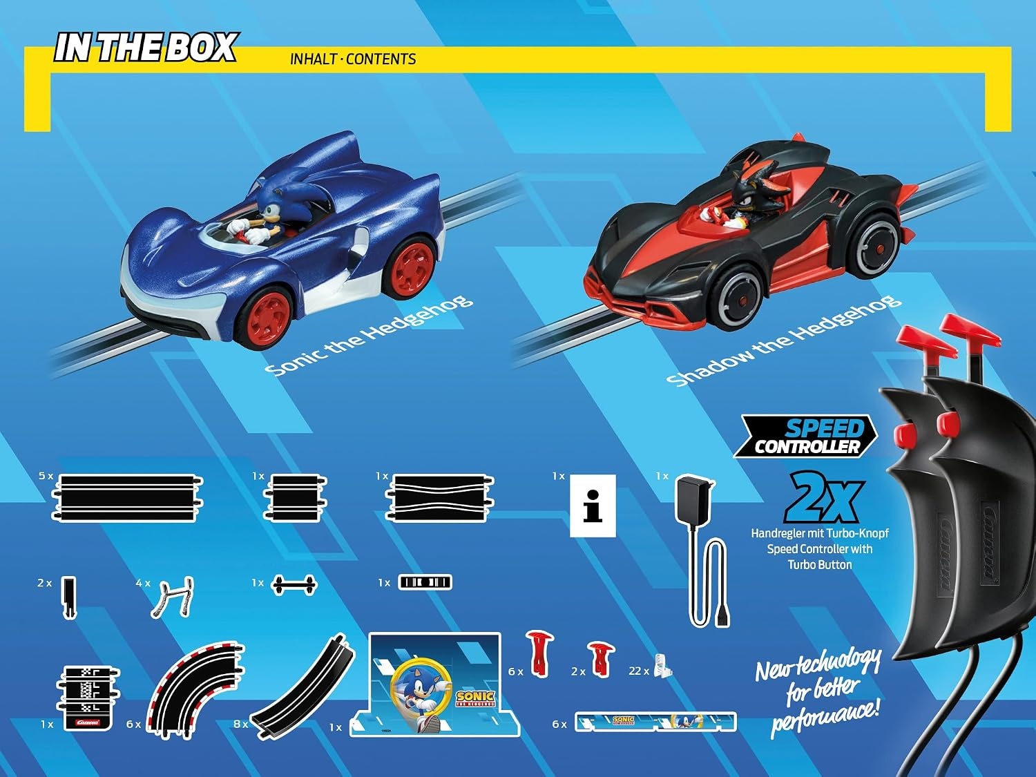 Carrera GO!!! Sonic the Hedgehog Racebaan 4,9 meter