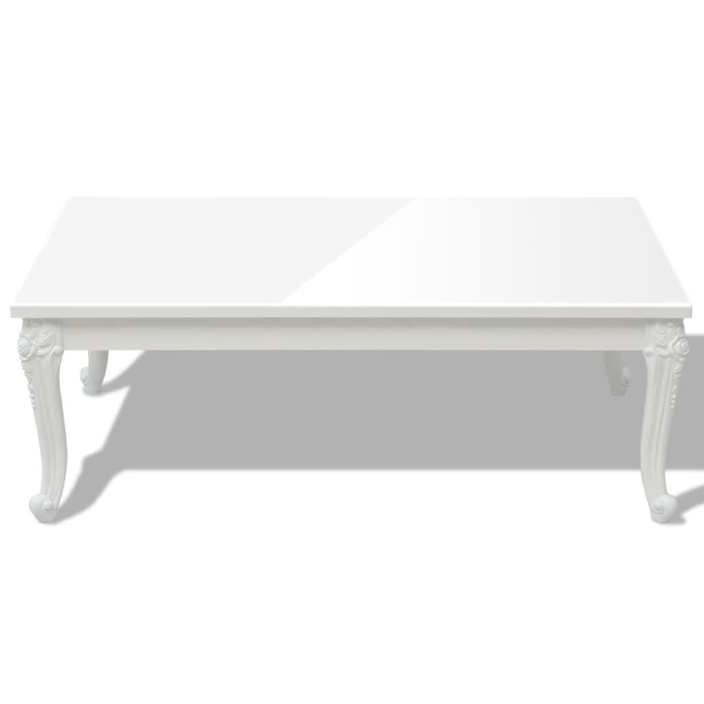 Hoogglans Witte Salontafel (115x65x42 cm) - 58% Korting