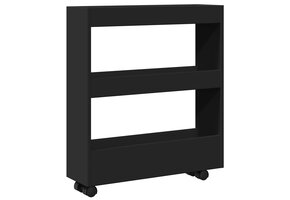 VidaXL Smalle Opbergtrolley 3 Lagen (Zwart) - 52% Korting