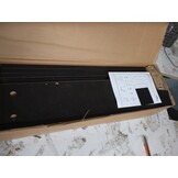 vidaXL Opbergtrolley smal 3-laags bewerkt hout zwart