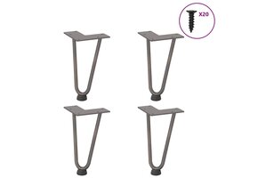 Haarspeld Tafelpoten 4 Stuks 20 cm Staal (45% Korting!)