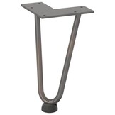 vidaXL Haarspeld tafelpoten 4 st 20 cm massief staal naturel
