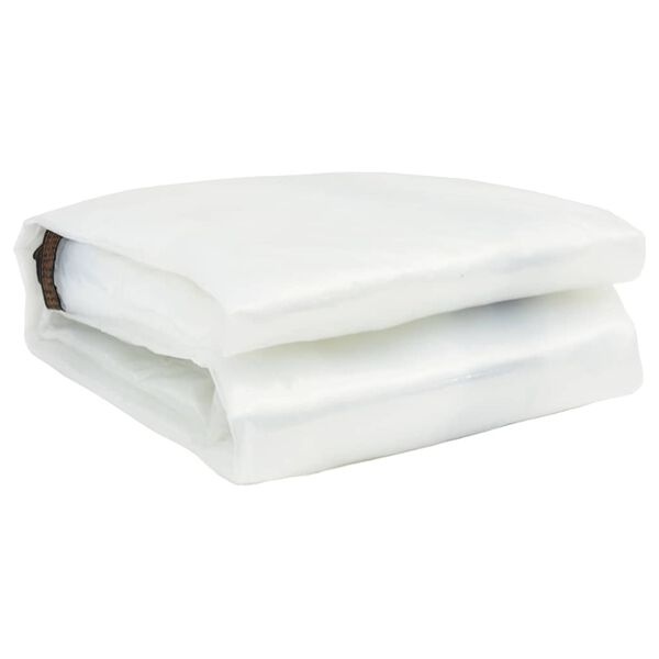 vidaXL Doorzichtig zeildoek met zeilringen 6x6 m polyethyleen