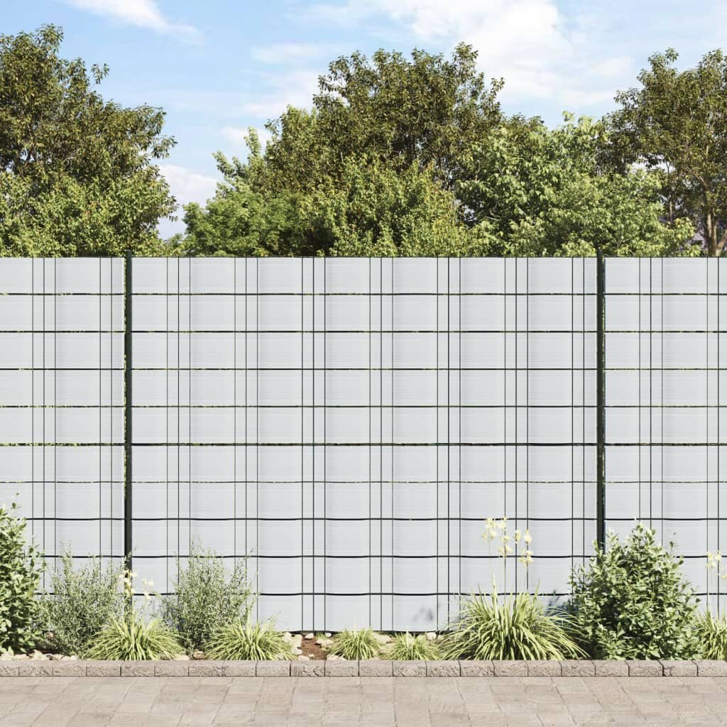 VidaXL Tuinschermen PVC (10 stuks) - Lichtgrijs 56% Korting!