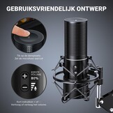 TONOR Q9 USB Microfoon: Gaming, Podcast, Streaming - 57% Korting