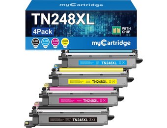 MYCARTRIDGE TN248XL Toner Zwart/Cyaan/Magenta/Geel Compatibel met Brother 4-Pack