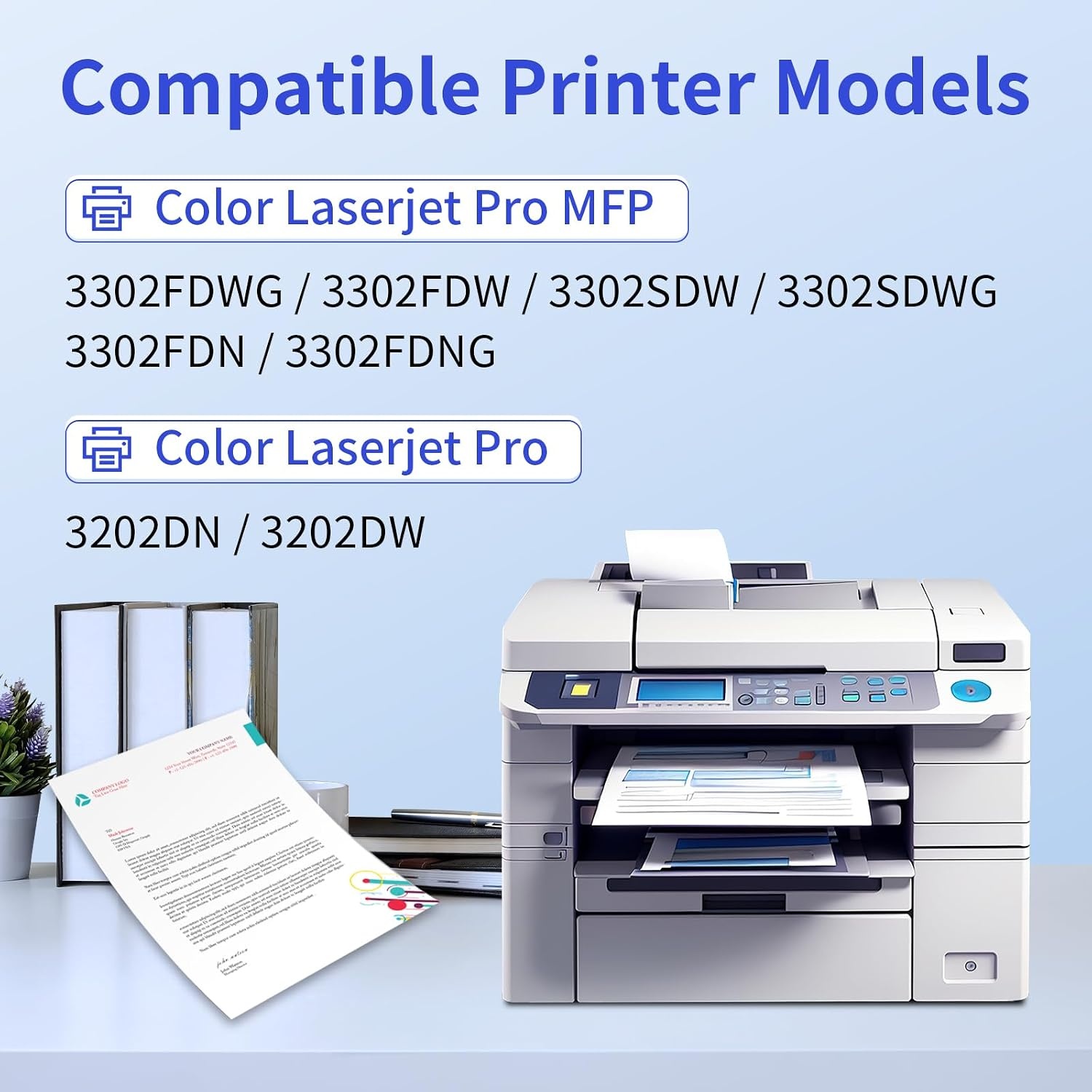4-Pack Toner Cartridges HP 3302 Serie - 58% Korting!