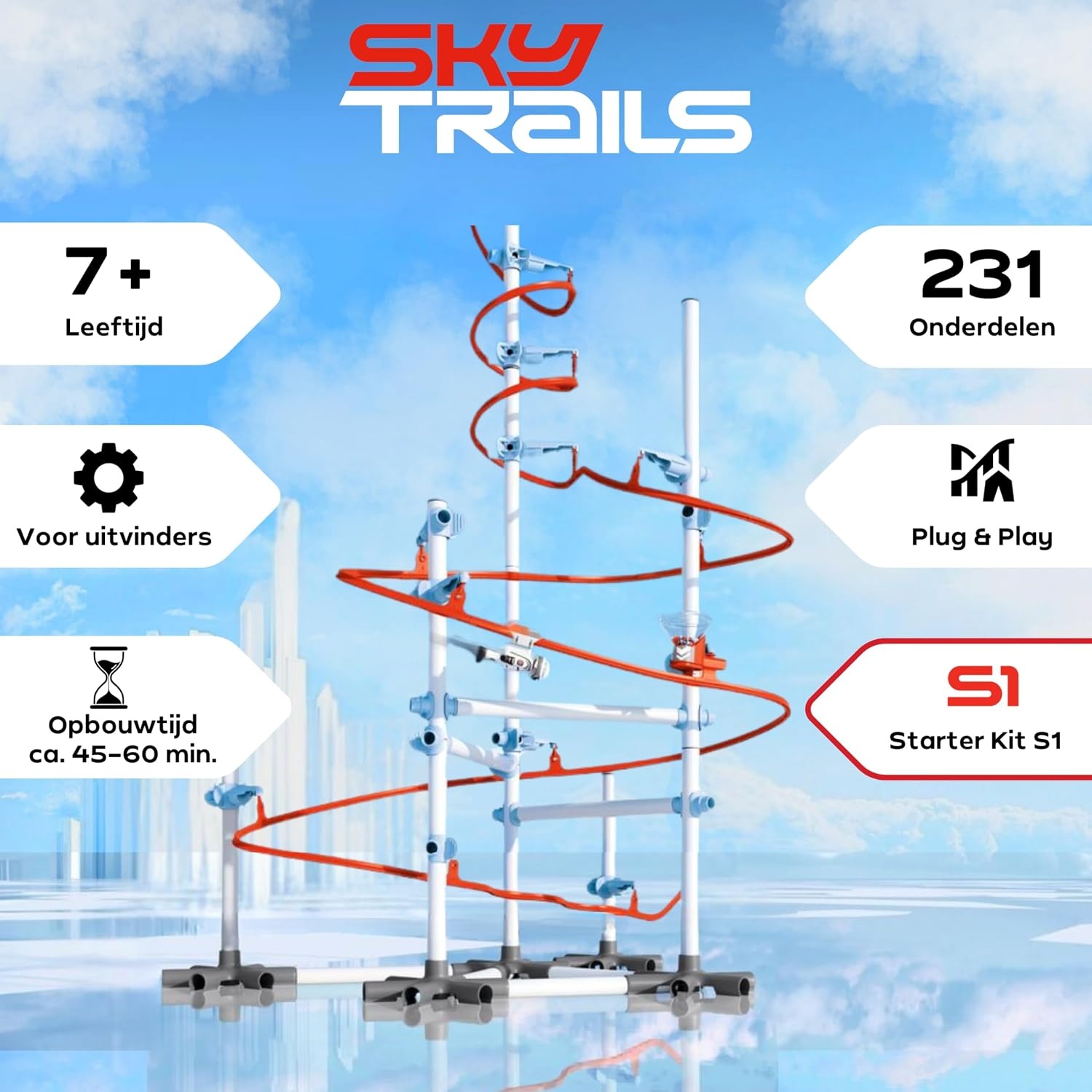 Sky Trails Knikkerbaan Starterkit - 58% Korting!