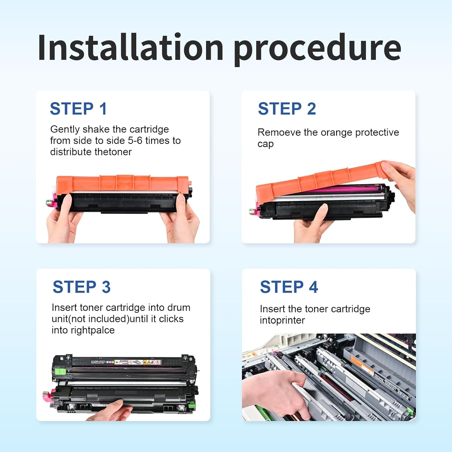 MYCARTRIDGE Compatibele Toner Set voor Brother TN-243CMYK TN-247 (Zwart, Cyaan, Geel, Magenta) - 5-Pack