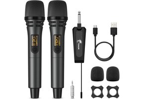 Draadloze Microfoon UHF 29% Korting - Karaoke, Feest, DJ