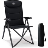 Opvouwbare Campingstoel - 150kg - Verstelbaar - Zwart - 34% Korting