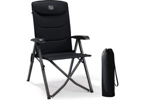 Opvouwbare Campingstoel - 150kg - Verstelbaar - Zwart - 34% Korting
