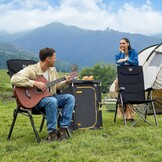 Opvouwbare Campingstoel - 150kg - Verstelbaar - Zwart - 34% Korting