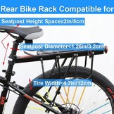 Achterste Bike Rack voor fiets, 110Lbs/50kgs capaciteit fiets bagagerek met reflecterende, verstelbare Quick Release Mountain Road fiets Cargo Rack