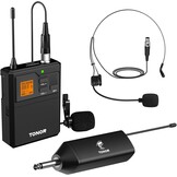 Draadloos Microfoonsysteem UHF Headset/Lavalier - 5 Kanalen, 60M Bereik