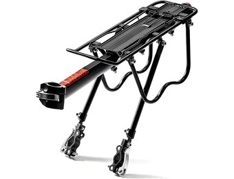 Achterste Bike Rack voor fiets, 110Lbs/50kgs capaciteit fiets bagagerek met reflecterende, verstelbare Quick Release Mountain Road fiets Cargo Rack