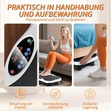 Trilplaat, trilplaat voor thuis, trilplaat met verstelbare armleuningen, afstandsbediening en spankabel, Vibro Shaper met bluetooth-luidspreker voor training van het hele lichaam