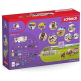schleich HORSE CLUB | Paardenvrachtwagen 42619 | met paardenbox, 3 paarden, Lisa, haar ouders en accessoires | cadeau voor kinderen | speelgoed met paarden vanaf 5 jaar | set van 227 onderdelen