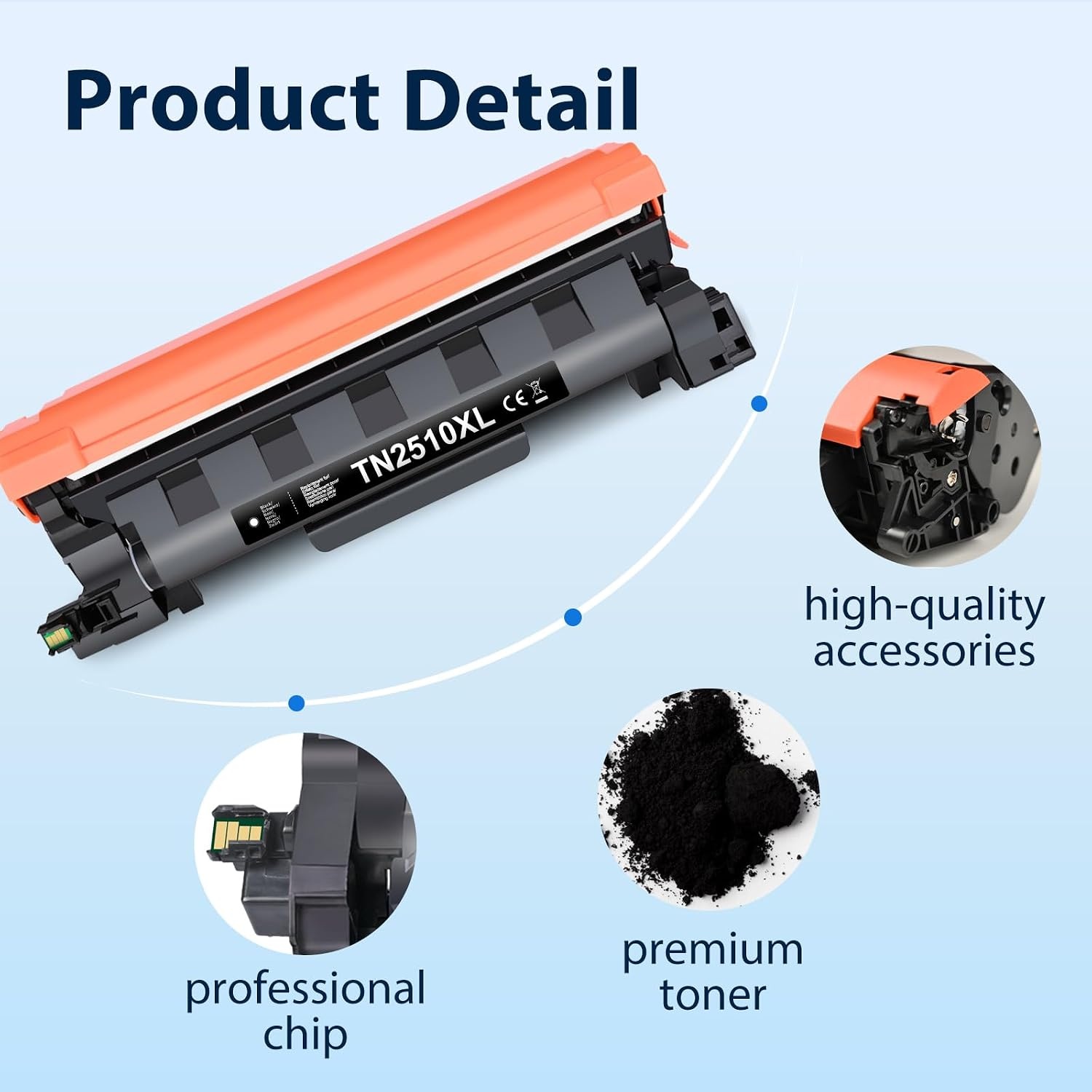 2x Zwarte TN2510XL Toner voor Brother Printers - 59% Korting!