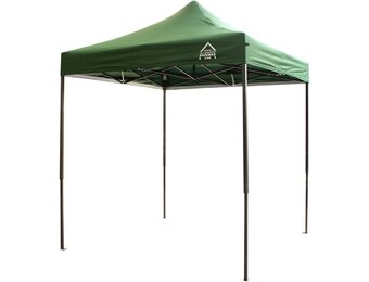 Opvouwbaar paviljoen voor alle seizoenen, 2 x 2 m, robuust, absoluut waterdicht, groen