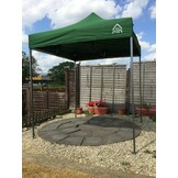 Opvouwbaar paviljoen voor alle seizoenen, 2 x 2 m, robuust, absoluut waterdicht, groen