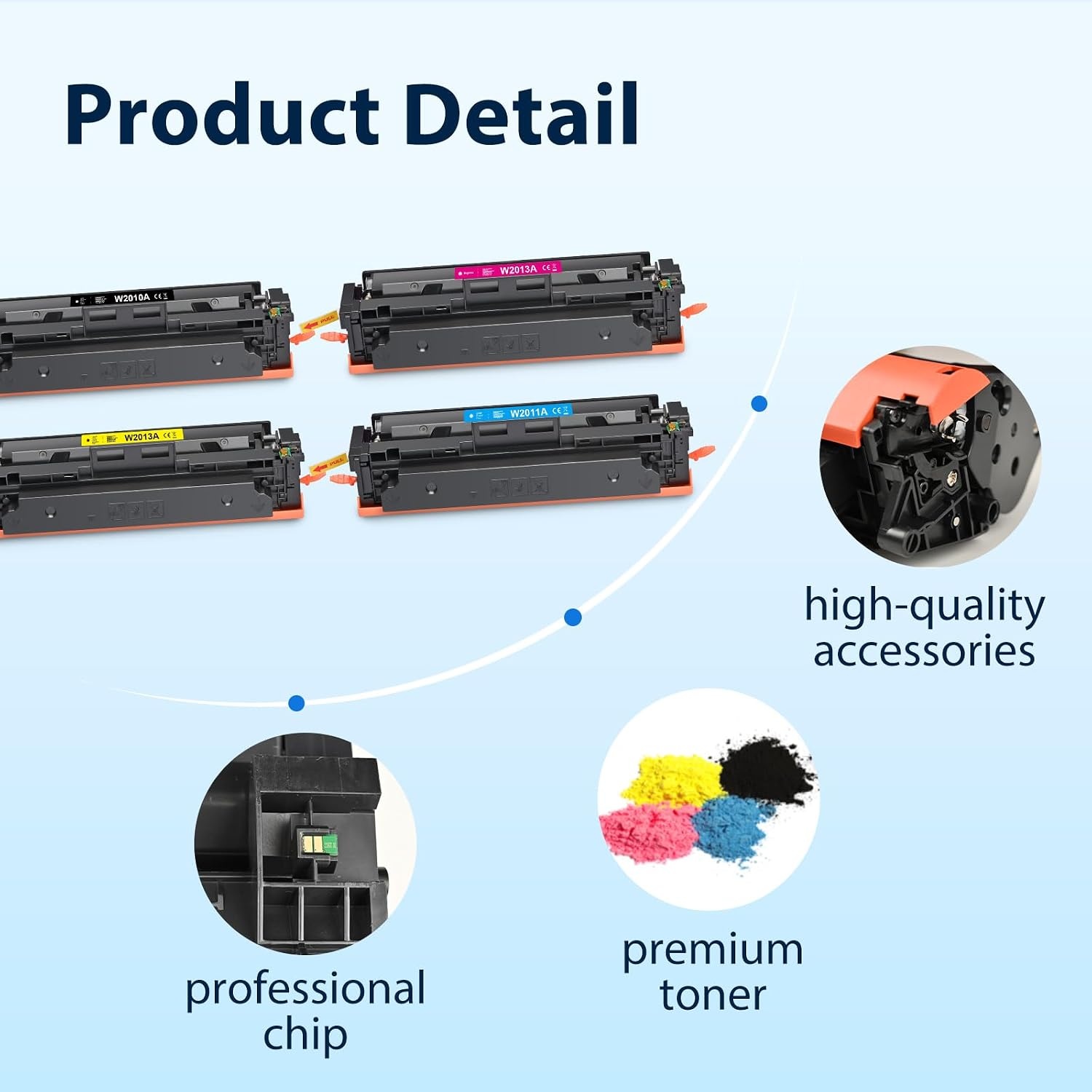 4-Pack HP 207A Tonercartridges Kleuren (+ Zwart) - 61% Korting