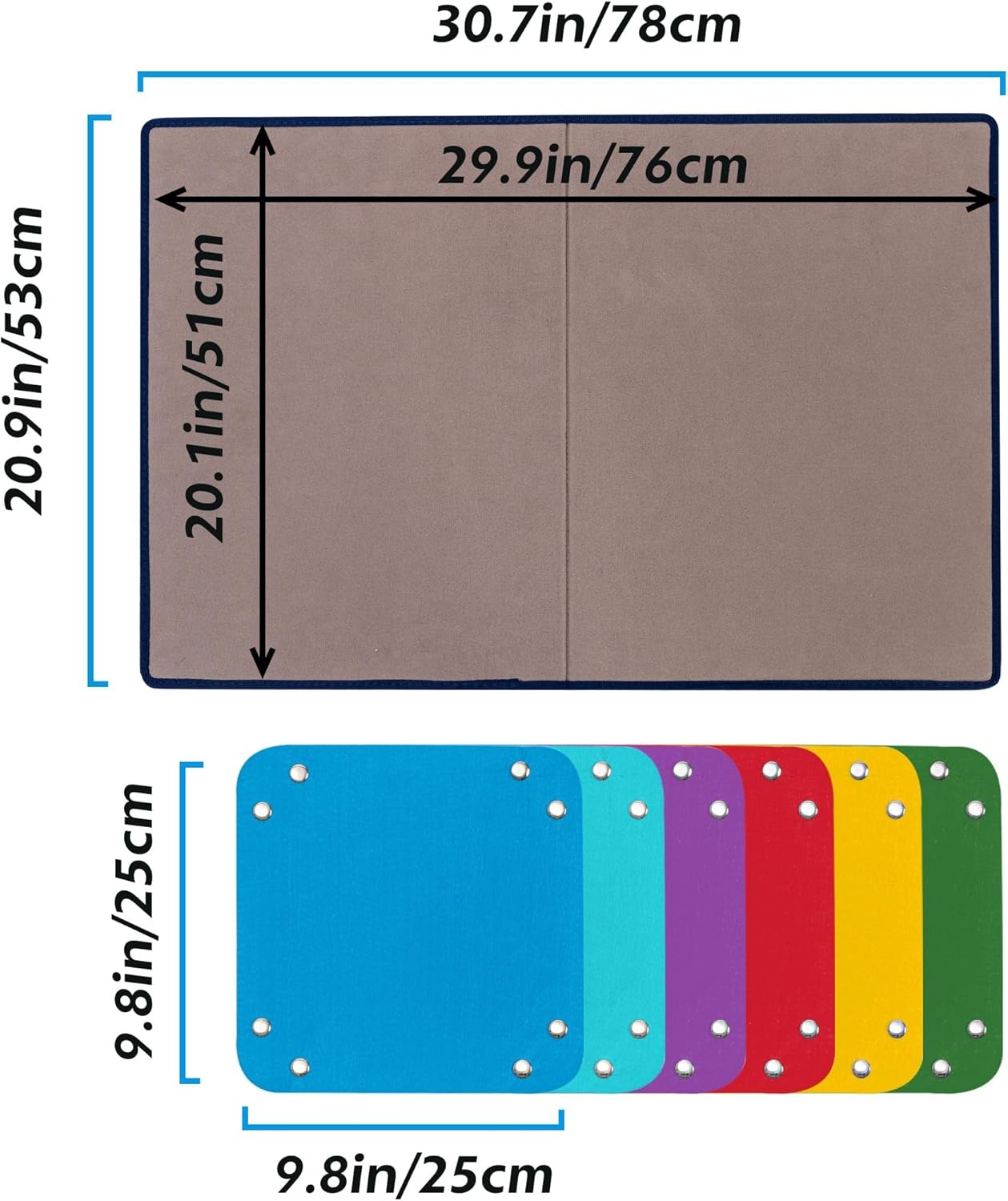 Opvouwbaar Puzzelbord met 6 Sorteerbakjes & Stofdichte Hoes - Tot 1000 Stukjes