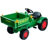 BIG 800056552 Fendt gereedschapsdrager - kindertractor, speelgoed met precisiekettingaandrijving, 3-voudig verstelbare zitting, tot 50 kg, Fendt licentie, voor kinderen vanaf 3 jaar, groen, geel, zwart, rood