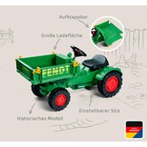 BIG 800056552 Fendt gereedschapsdrager - kindertractor, speelgoed met precisiekettingaandrijving, 3-voudig verstelbare zitting, tot 50 kg, Fendt licentie, voor kinderen vanaf 3 jaar, groen, geel, zwart, rood