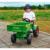 BIG 800056552 Fendt gereedschapsdrager - kindertractor, speelgoed met precisiekettingaandrijving, 3-voudig verstelbare zitting, tot 50 kg, Fendt licentie, voor kinderen vanaf 3 jaar, groen, geel, zwart, rood