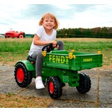 BIG 800056552 Fendt gereedschapsdrager - kindertractor, speelgoed met precisiekettingaandrijving, 3-voudig verstelbare zitting, tot 50 kg, Fendt licentie, voor kinderen vanaf 3 jaar, groen, geel, zwart, rood