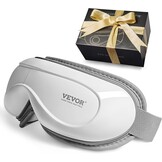 VEVOR Oogmassageapparaat met warmte, verwarmd oogmassagemasker met 5 modi en bluetooth-muziek, 180° opvouwbare oogverzorgingsmassageapparaat voor migraine, vermoeide ogen, donkere kringen, ideaal