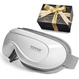VEVOR Oogmassageapparaat met warmte, verwarmd oogmassagemasker met 5 modi en bluetooth-muziek, 180° opvouwbare oogverzorgingsmassageapparaat voor migraine, vermoeide ogen, donkere kringen, ideaal