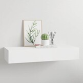 vidaXL Wandschap met Lade 60cm MDF Wit - 71% Korting