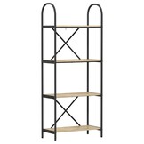 vidaXL Boekenkast Sonoma eiken 60 x 30 x 146 cm Bewerkt hout