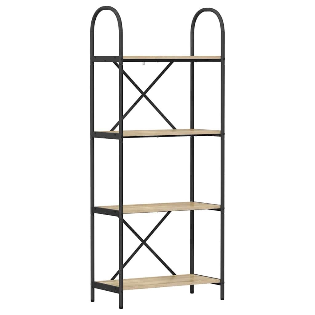 vidaXL Boekenkast Sonoma eiken 60 x 30 x 146 cm Bewerkt hout