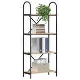 vidaXL Boekenkast Sonoma eiken 60 x 30 x 146 cm Bewerkt hout