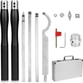 Carbide Houtdraaibeitel Set met 4 Bladen & Ergonomisch Handvat | -61%