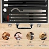 Carbide Houtdraaibeitel Set met 4 Bladen & Ergonomisch Handvat | -61%