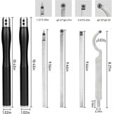Carbide Houtdraaibeitel Set met 4 Bladen & Ergonomisch Handvat | -61%