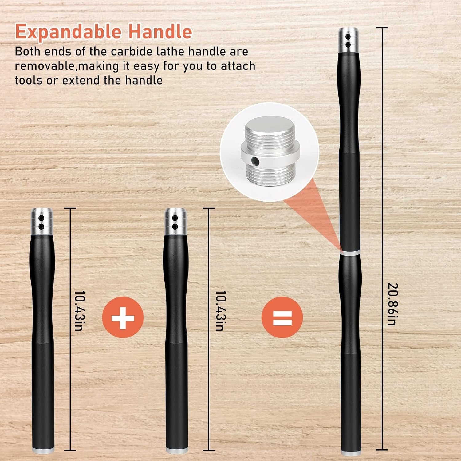 Carbide Houtdraaibeitel Set met 4 Bladen & Ergonomisch Handvat | -61%