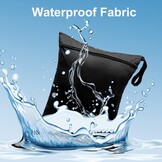 Waterdichte Herbruikbare Tasjes (2 stuks) Zwart - Ideaal voor Natte & Droge Spullen