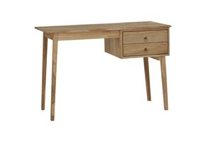Teakhouten Bureau met 2 Lades - 110x52x75 cm - 35% Korting