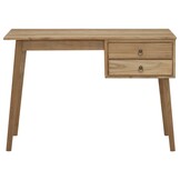 Teakhouten Bureau met 2 Lades - 110x52x75 cm - 35% Korting