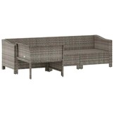 VidaXL 4-delige Loungeset Poly Rattan Grijs - 37% Korting!