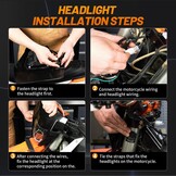 JFG RACING Universele LED Motor Koplamp Wit voor EXC/SX modellen