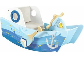 Houten Schommelboot Baby/Peuter (vanaf 12m) - Bevordert Balans & Motoriek - 52% Korting